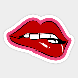 Red Lips Sticker